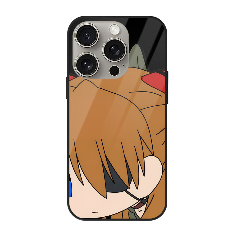 （画像用） EVA 新世紀エヴァンゲリオン 【iPhone15Pro対応】スマホケース 耐衝撃＆黄変防止 背面ガラス