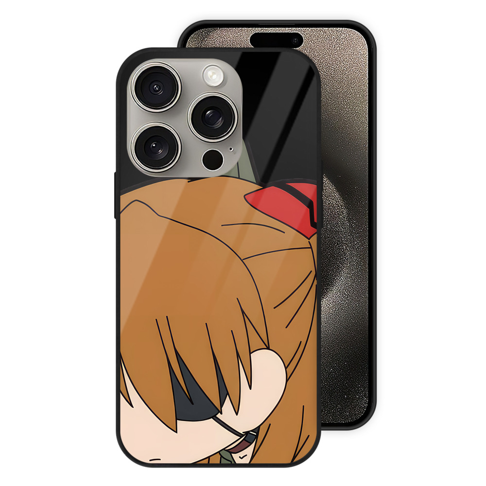 （画像用） EVA 新世紀エヴァンゲリオン 【iPhone15Pro対応】スマホケース 耐衝撃＆黄変防止 背面ガラス