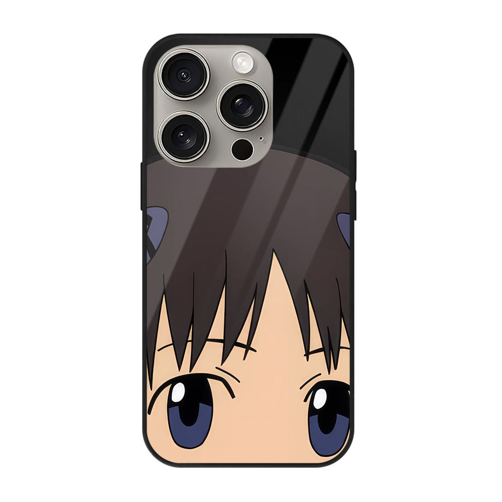 （画像用） EVA 新世紀エヴァンゲリオン 【iPhone15Pro対応】スマホケース 耐衝撃＆黄変防止 背面ガラス