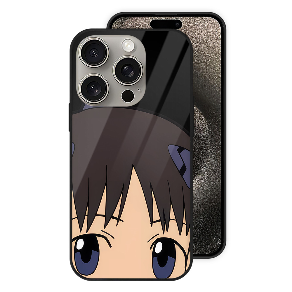 （画像用） EVA 新世紀エヴァンゲリオン 【iPhone15Pro対応】スマホケース 耐衝撃＆黄変防止 背面ガラス