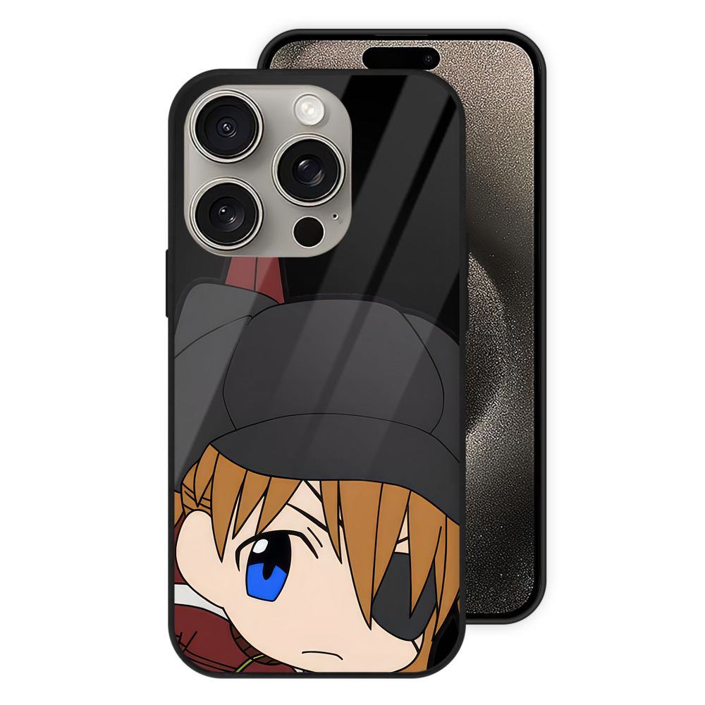 （画像用） EVA 新世紀エヴァンゲリオン 【iPhone15Pro対応】スマホケース 耐衝撃＆黄変防止 背面ガラス