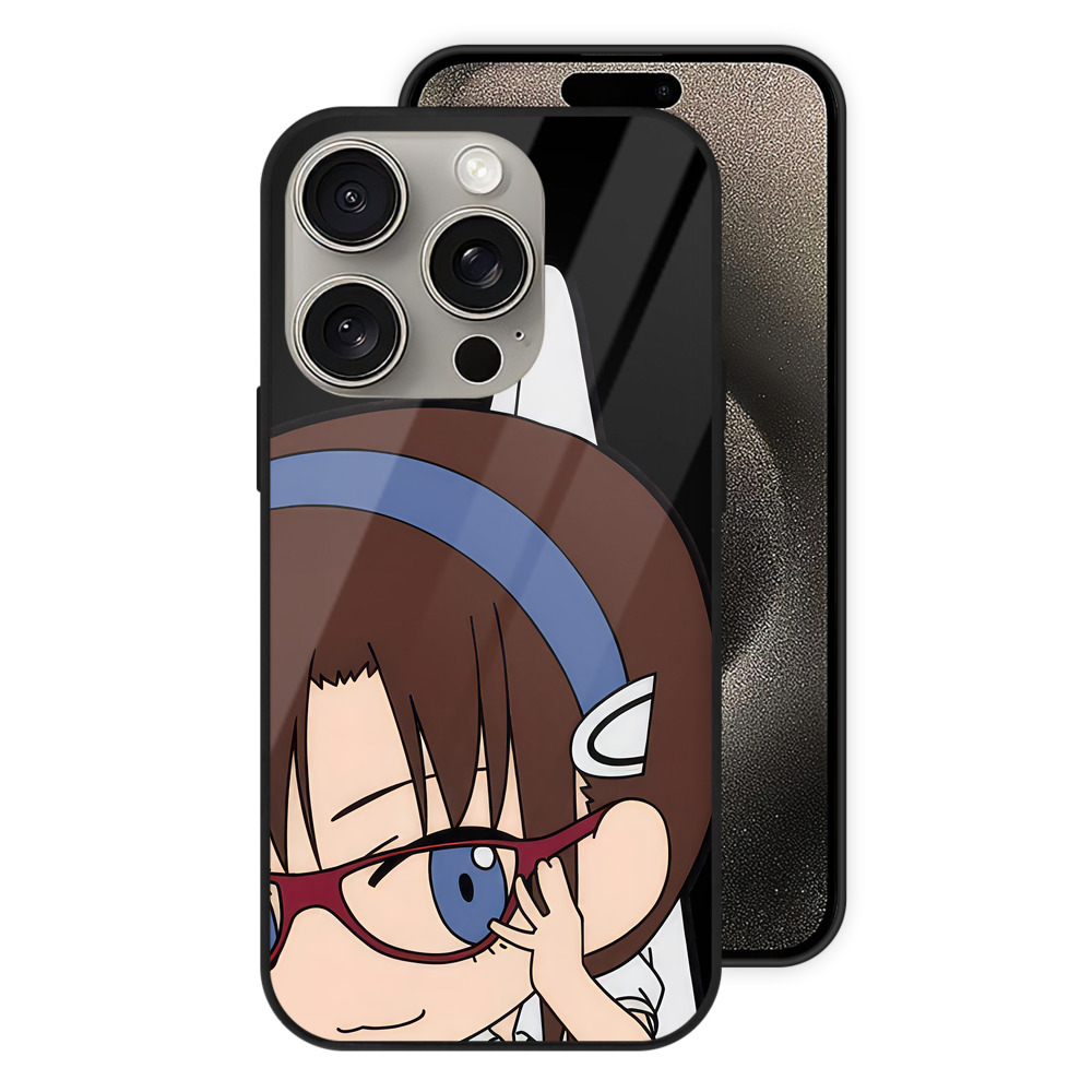 （画像用） EVA 新世紀エヴァンゲリオン 【iPhone15Pro対応】スマホケース 耐衝撃＆黄変防止 背面ガラス