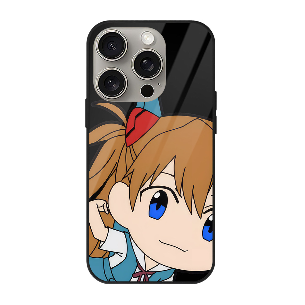 （画像用） EVA 新世紀エヴァンゲリオン 【iPhone15Pro対応】スマホケース 耐衝撃＆黄変防止 背面ガラス