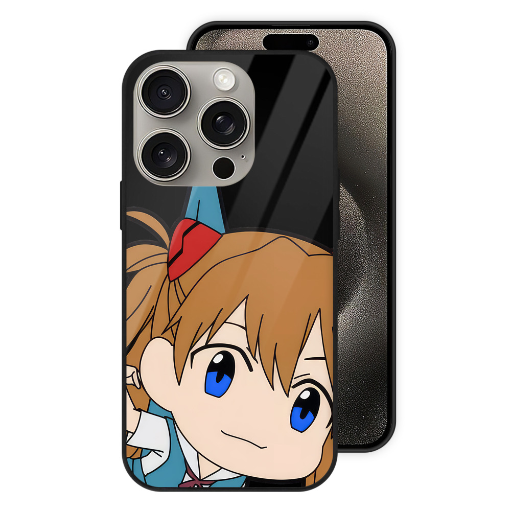 （画像用） EVA 新世紀エヴァンゲリオン 【iPhone15Pro対応】スマホケース 耐衝撃＆黄変防止 背面ガラス