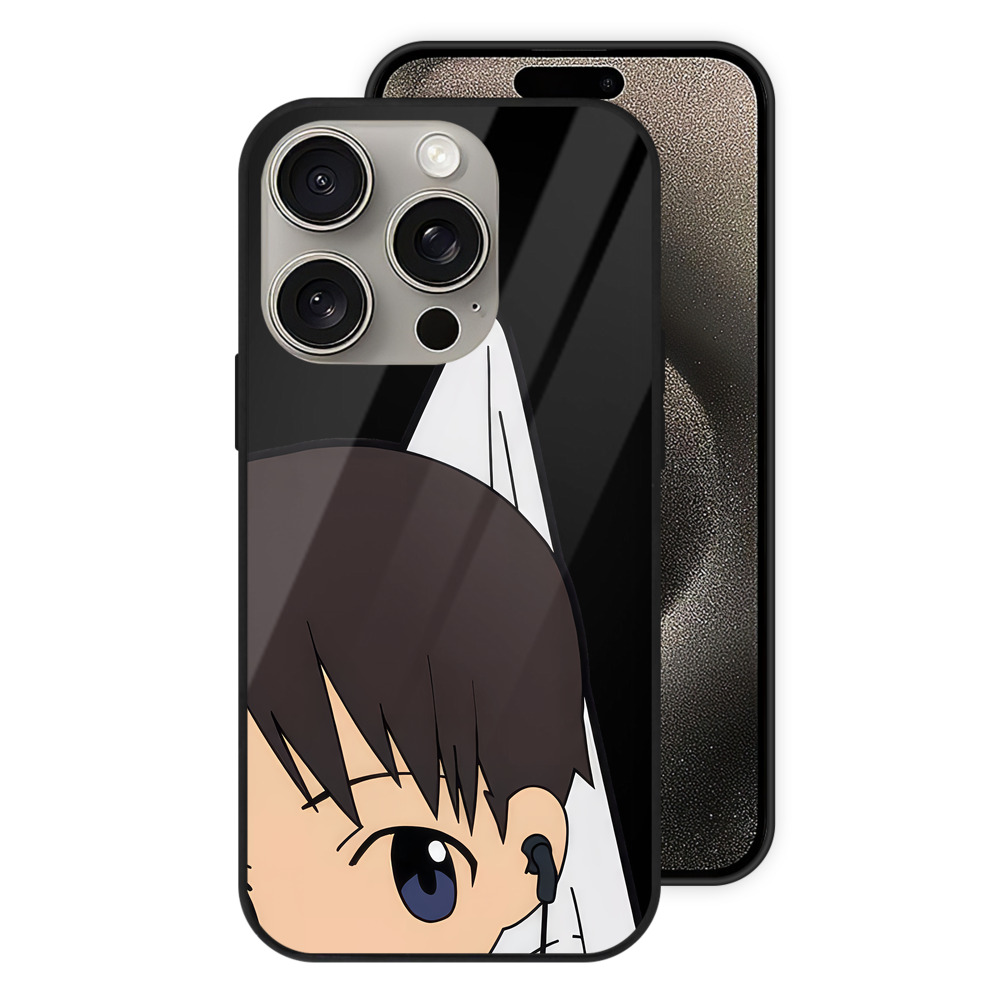 （画像用） EVA 新世紀エヴァンゲリオン 【iPhone15Pro対応】スマホケース 耐衝撃＆黄変防止 背面ガラス