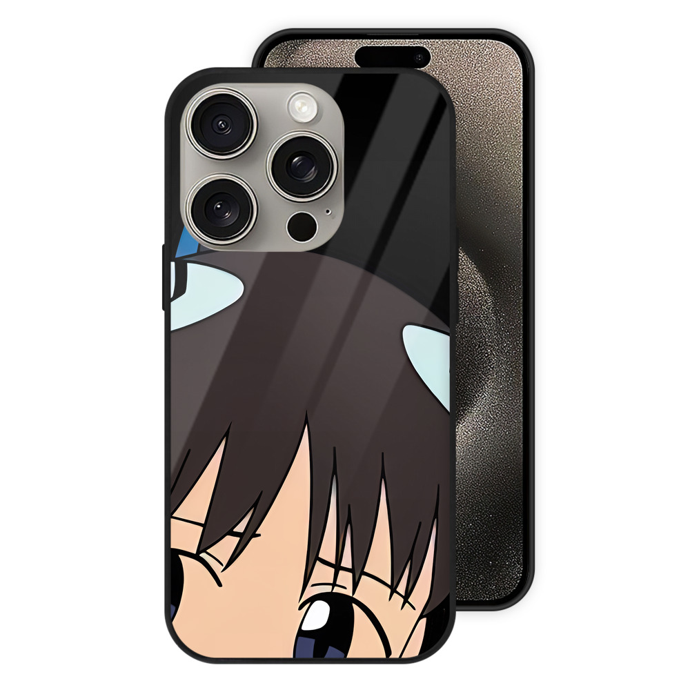 （画像用） EVA 新世紀エヴァンゲリオン 【iPhone15Pro対応】スマホケース 耐衝撃＆黄変防止 背面ガラス