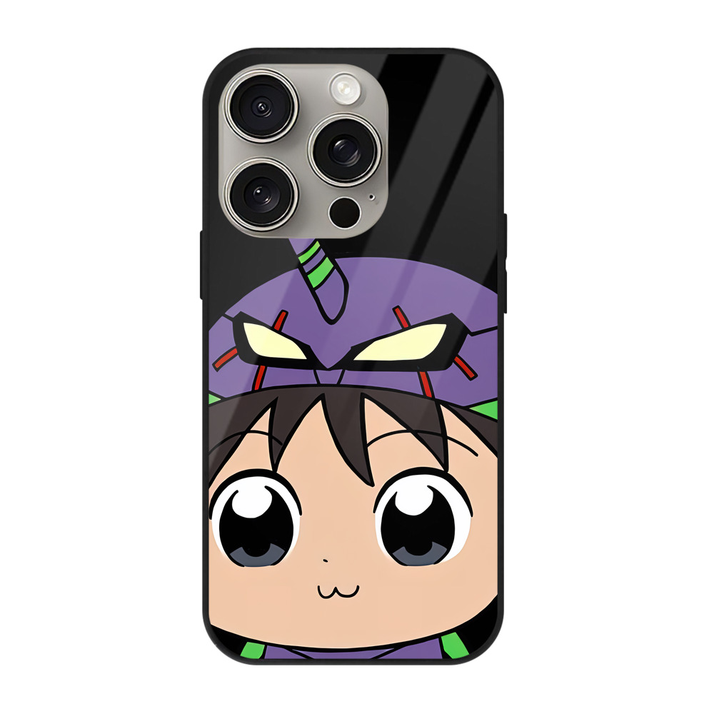 （画像用） EVA 新世紀エヴァンゲリオン 【iPhone15Pro対応】スマホケース 耐衝撃＆黄変防止 背面ガラス