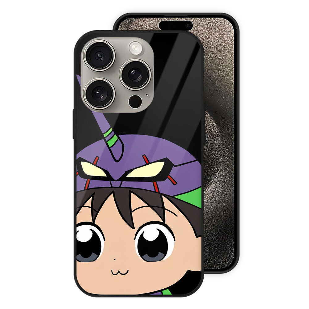 （画像用） EVA 新世紀エヴァンゲリオン 【iPhone15Pro対応】スマホケース 耐衝撃＆黄変防止 背面ガラス
