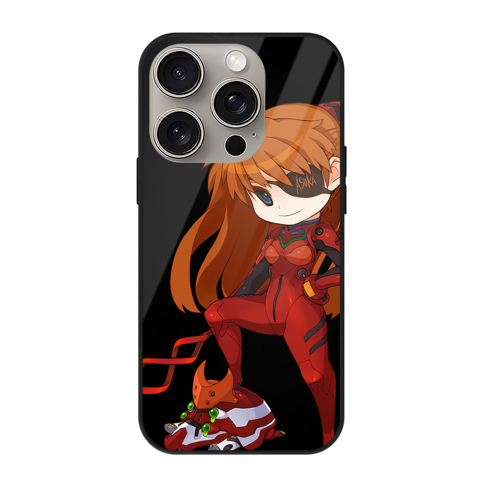（画像用） EVA 新世紀エヴァンゲリオン 【iPhone15Pro対応】スマホケース 耐衝撃＆黄変防止 背面ガラス