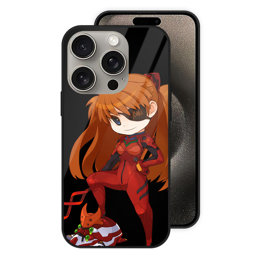 （画像用） EVA 新世紀エヴァンゲリオン 【iPhone15Pro対応】スマホケース 耐衝撃＆黄変防止 背面ガラス