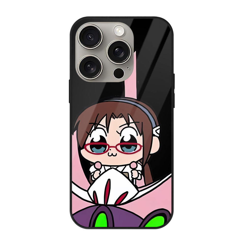 （画像用） EVA 新世紀エヴァンゲリオン 【iPhone15Pro対応】スマホケース 耐衝撃＆黄変防止 背面ガラス
