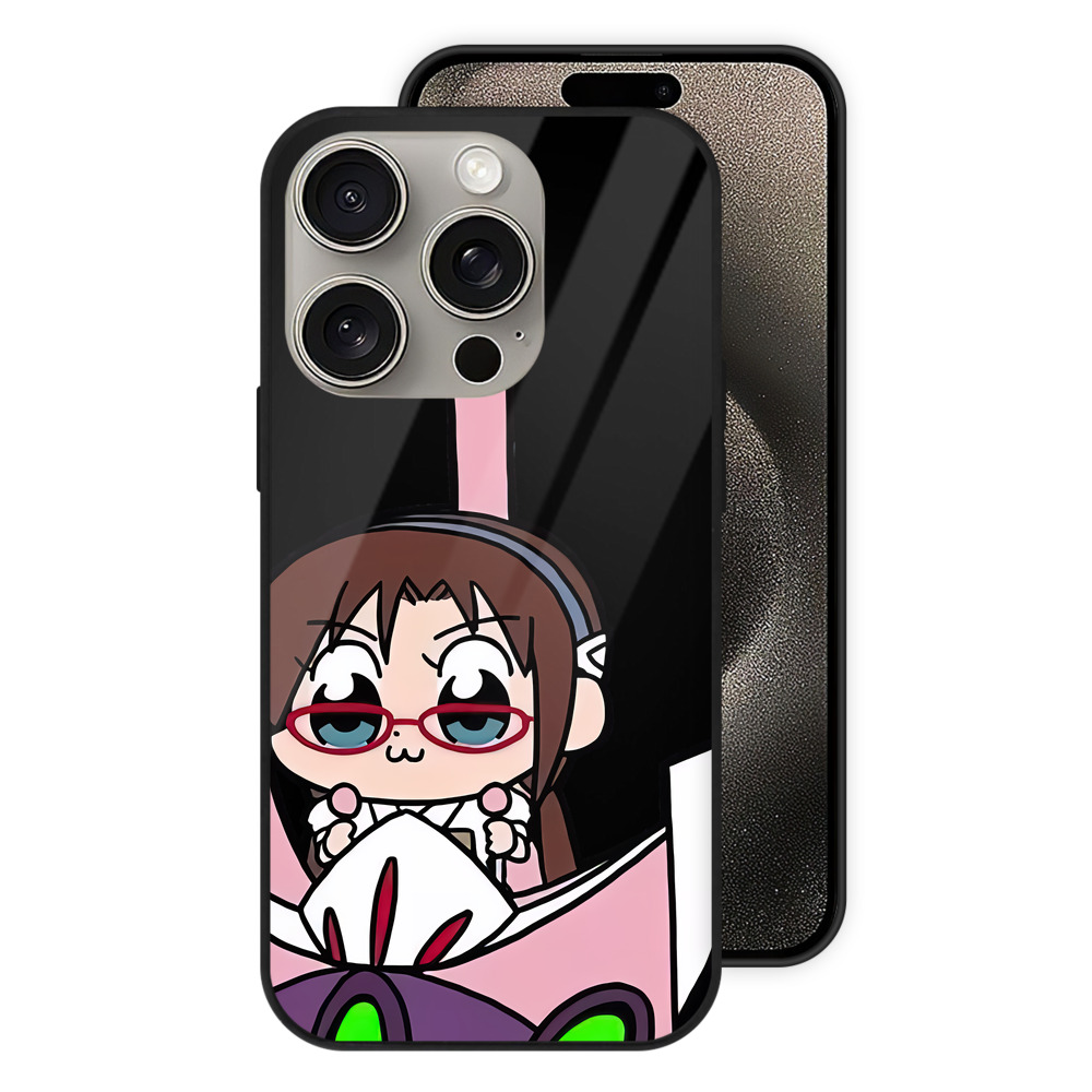 （画像用） EVA 新世紀エヴァンゲリオン 【iPhone15Pro対応】スマホケース 耐衝撃＆黄変防止 背面ガラス