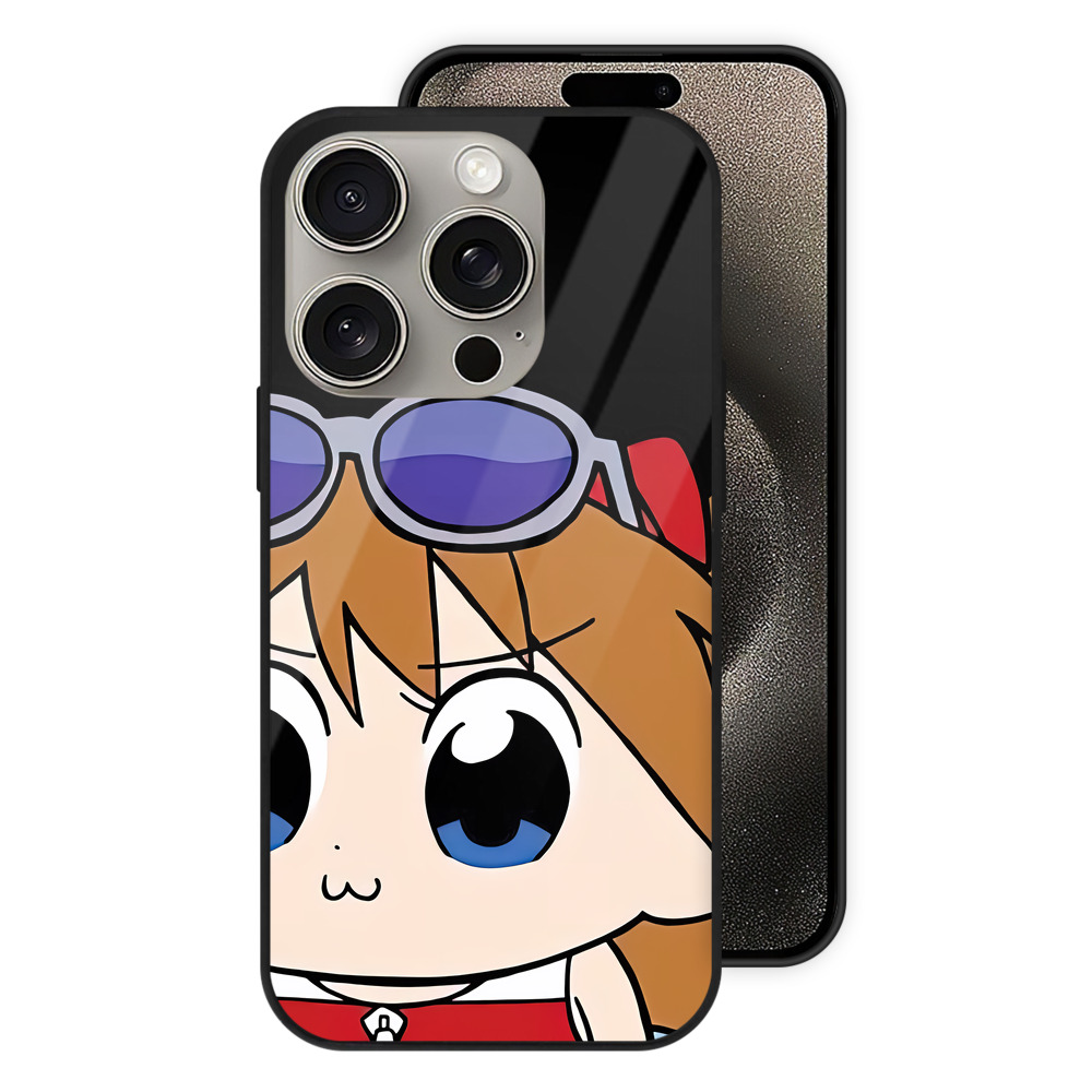 （画像用） EVA 新世紀エヴァンゲリオン 【iPhone15Pro対応】スマホケース 耐衝撃＆黄変防止 背面ガラス