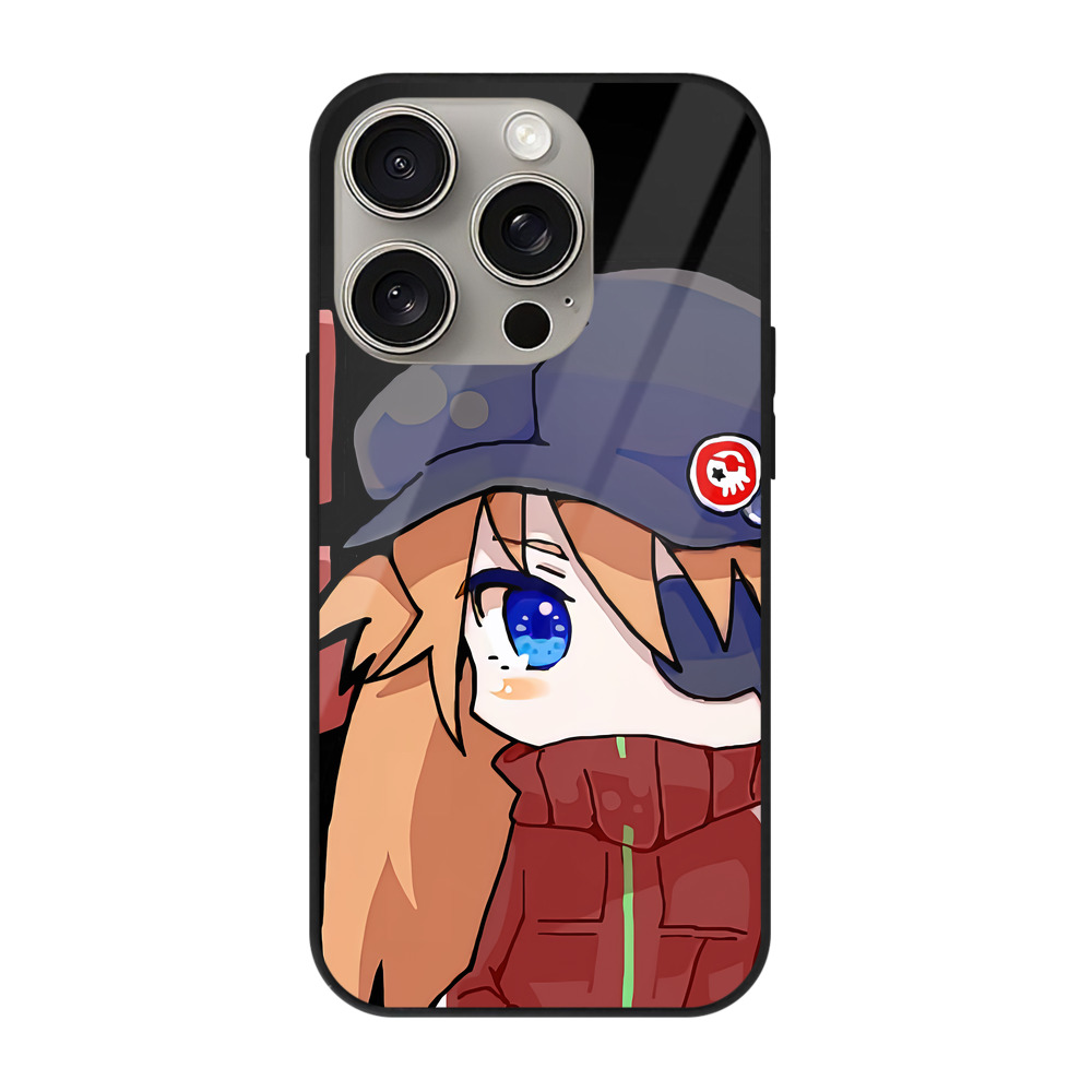 （画像用） EVA 新世紀エヴァンゲリオン 【iPhone15Pro対応】スマホケース 耐衝撃＆黄変防止 背面ガラス