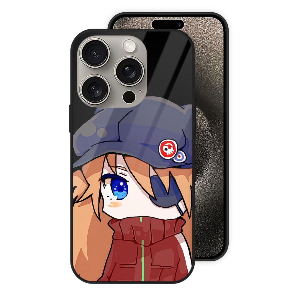 （画像用） EVA 新世紀エヴァンゲリオン 【iPhone15Pro対応】スマホケース 耐衝撃＆黄変防止 背面ガラス