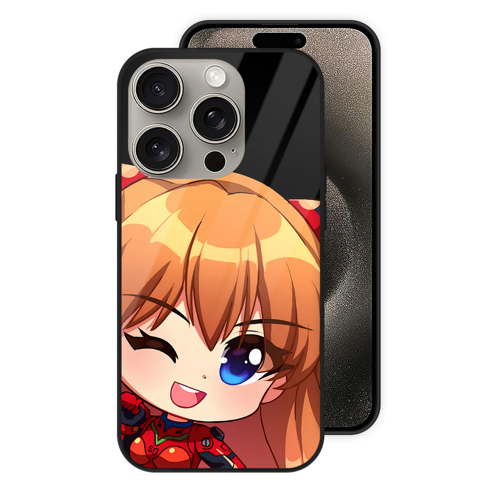 （画像用） EVA 新世紀エヴァンゲリオン 【iPhone15Pro対応】スマホケース 耐衝撃＆黄変防止 背面ガラス