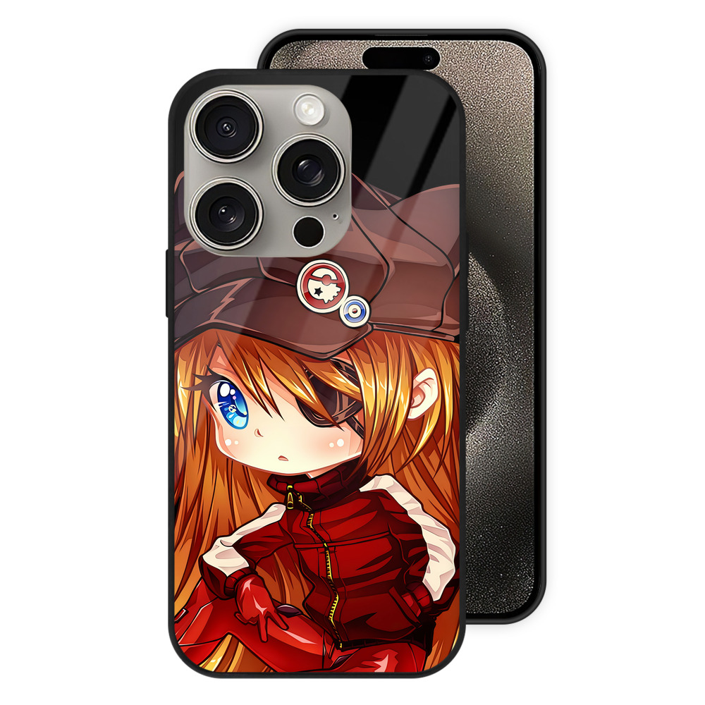 （画像用） EVA 新世紀エヴァンゲリオン 【iPhone15Pro対応】スマホケース 耐衝撃＆黄変防止 背面ガラス