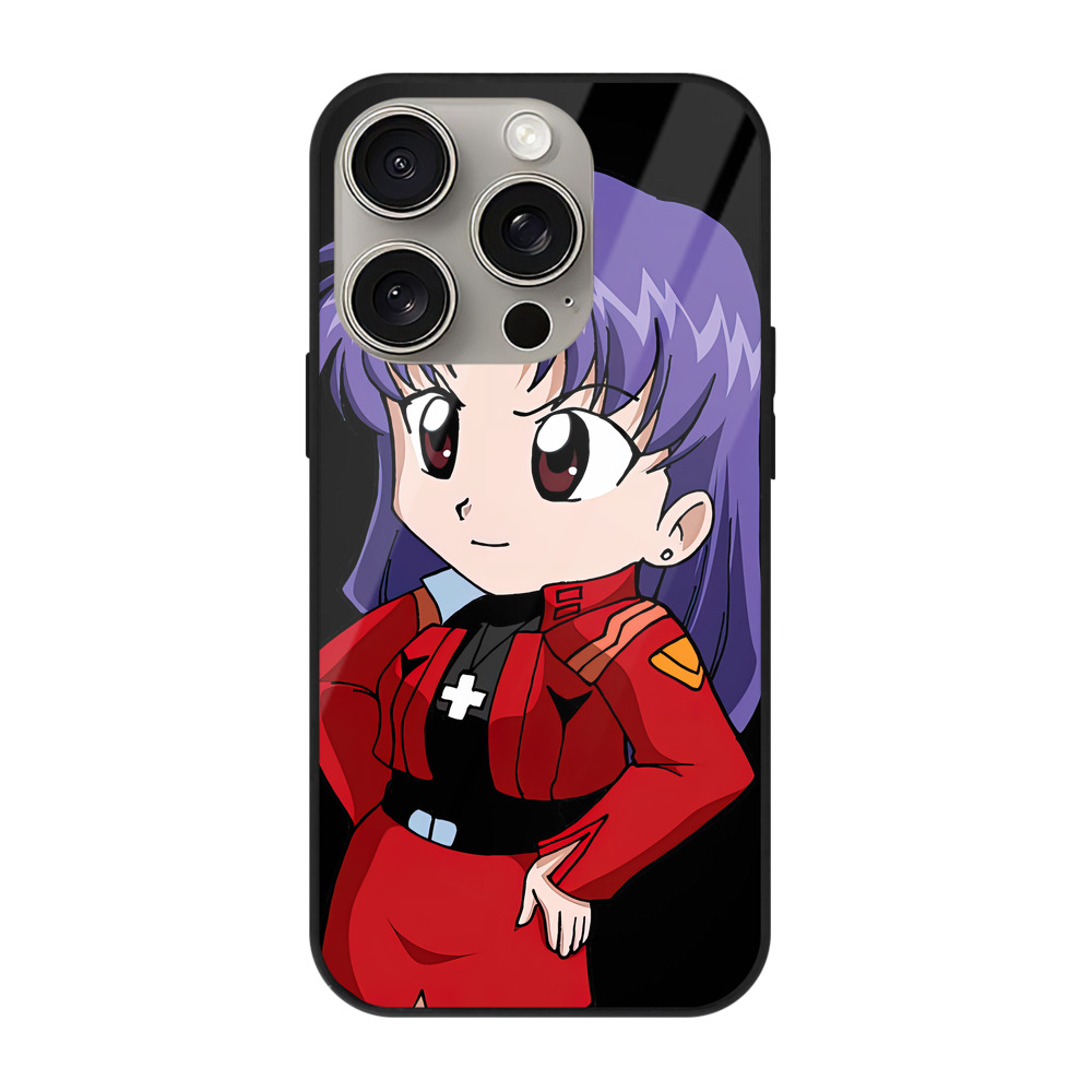 （画像用） EVA 新世紀エヴァンゲリオン 【iPhone15Pro対応】スマホケース 耐衝撃＆黄変防止 背面ガラス