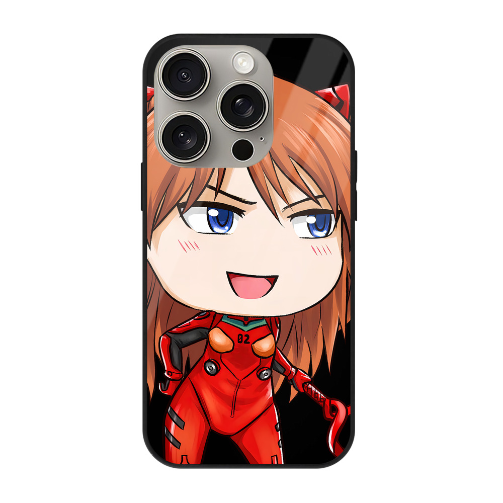 （画像用） EVA 新世紀エヴァンゲリオン 【iPhone15Pro対応】スマホケース 耐衝撃＆黄変防止 背面ガラス