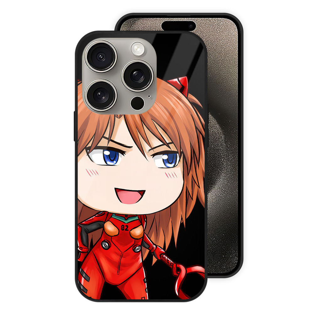 （画像用） EVA 新世紀エヴァンゲリオン 【iPhone15Pro対応】スマホケース 耐衝撃＆黄変防止 背面ガラス