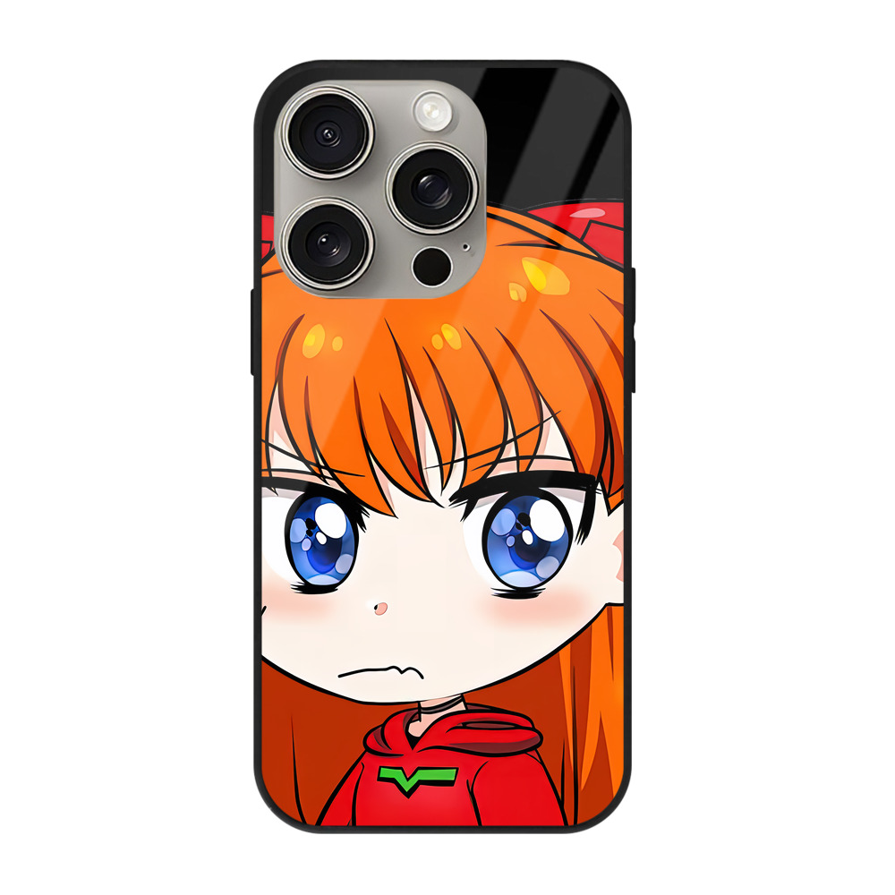 （画像用） EVA 新世紀エヴァンゲリオン 【iPhone15Pro対応】スマホケース 耐衝撃＆黄変防止 背面ガラス