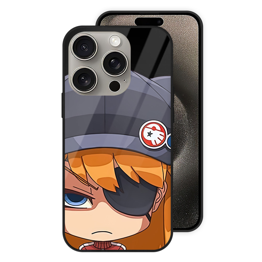 （画像用） EVA 新世紀エヴァンゲリオン 【iPhone15Pro対応】スマホケース 耐衝撃＆黄変防止 背面ガラス