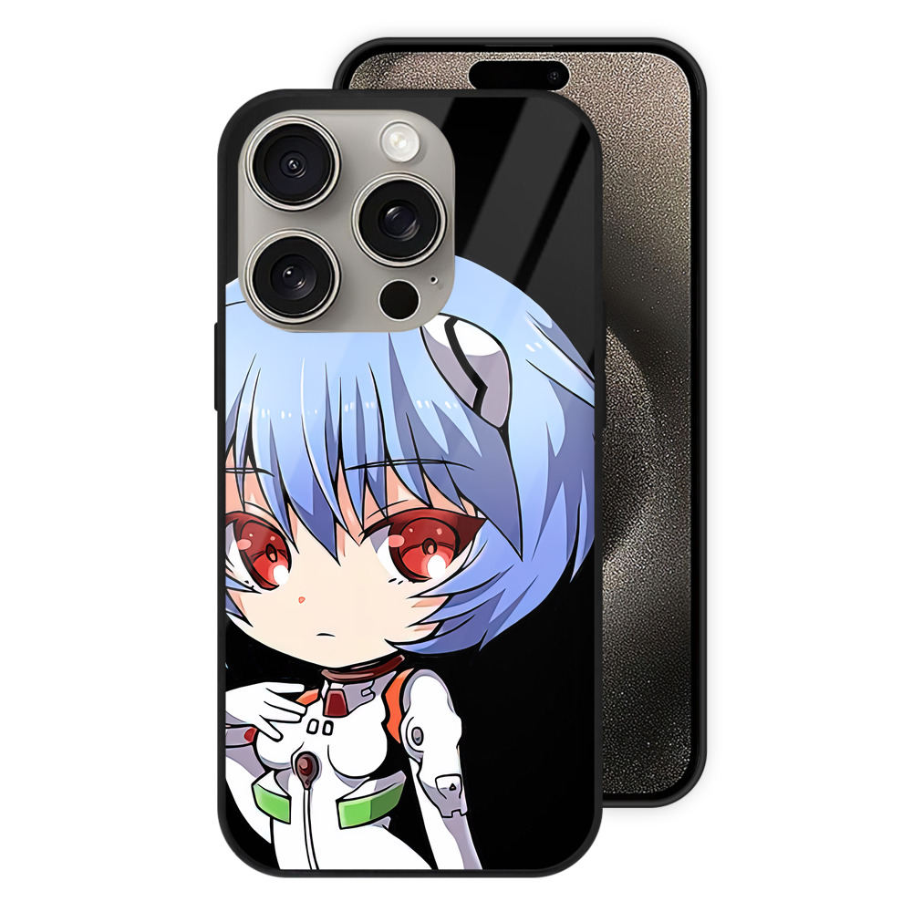 （画像用） EVA 新世紀エヴァンゲリオン 【iPhone15Pro対応】スマホケース 耐衝撃＆黄変防止 背面ガラス