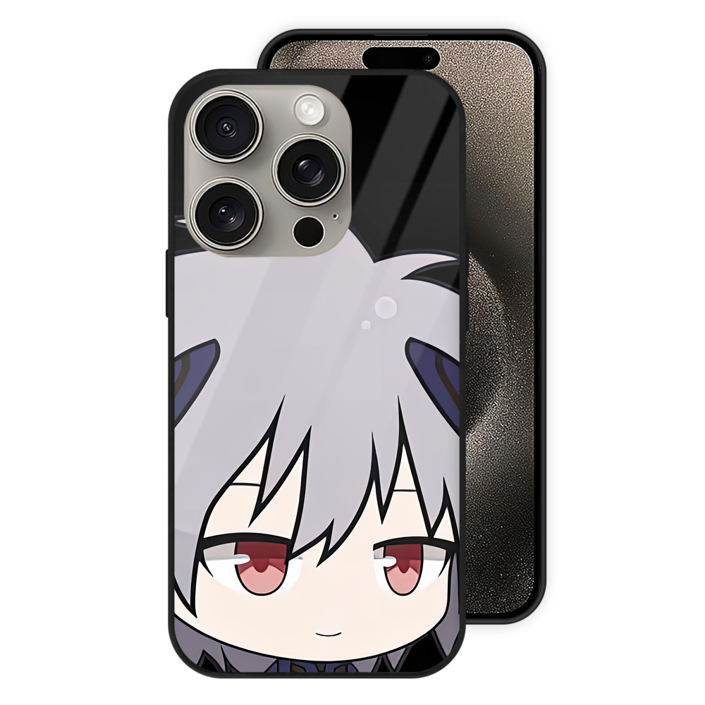 （画像用） EVA 新世紀エヴァンゲリオン 【iPhone15Pro対応】スマホケース 耐衝撃＆黄変防止 背面ガラス