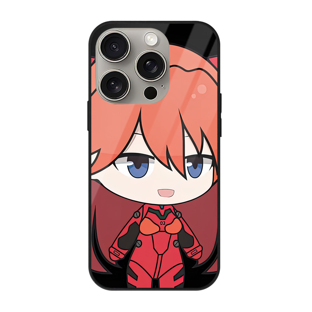 （画像用） EVA 新世紀エヴァンゲリオン 【iPhone15Pro対応】スマホケース 耐衝撃＆黄変防止 背面ガラス