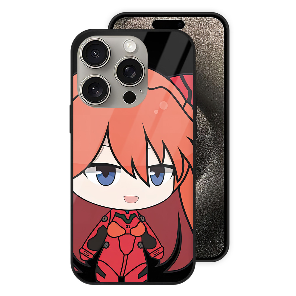 （画像用） EVA 新世紀エヴァンゲリオン 【iPhone15Pro対応】スマホケース 耐衝撃＆黄変防止 背面ガラス
