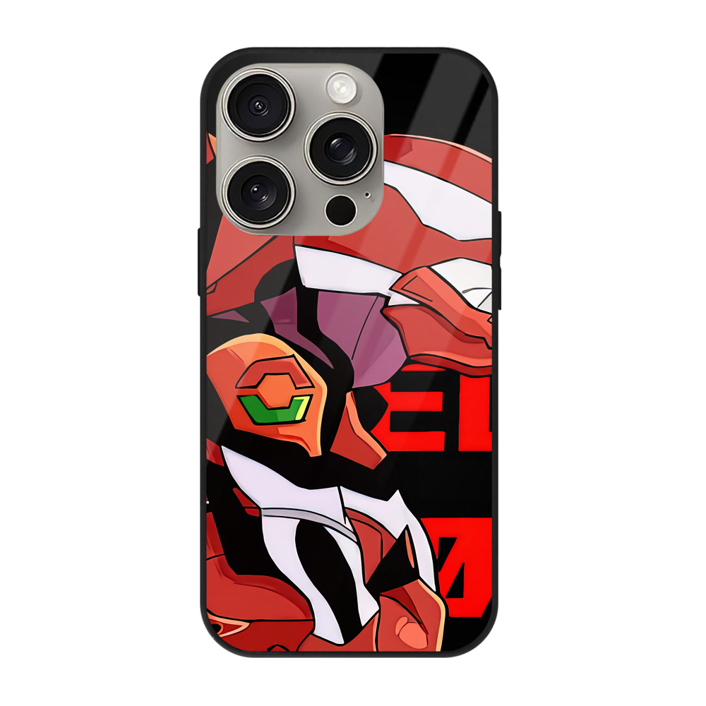 （画像用） EVA 新世紀エヴァンゲリオン 【iPhone15Pro対応】スマホケース 耐衝撃＆黄変防止 背面ガラス