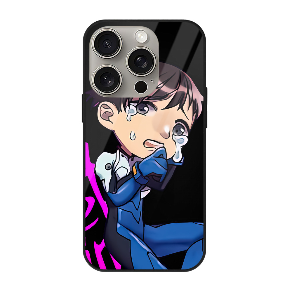（画像用） EVA 新世紀エヴァンゲリオン 【iPhone15Pro対応】スマホケース 耐衝撃＆黄変防止 背面ガラス