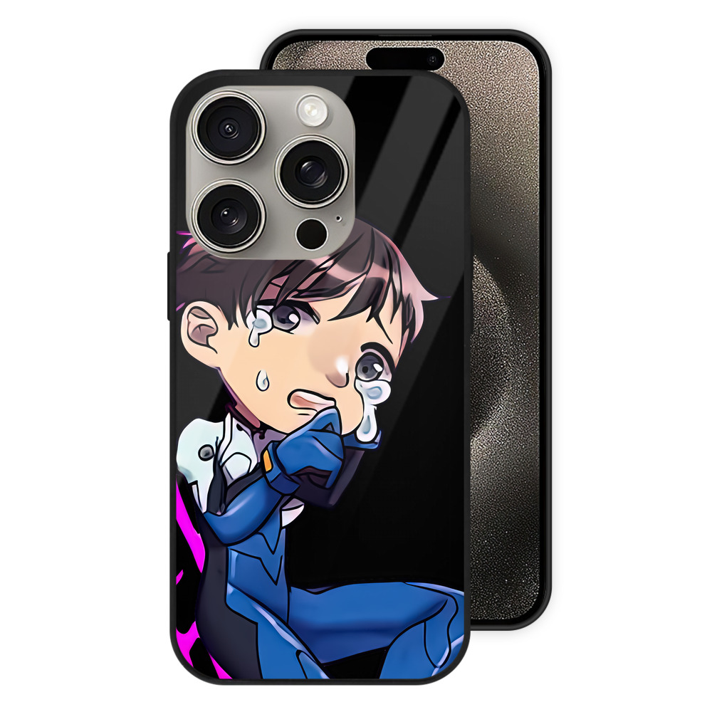 （画像用） EVA 新世紀エヴァンゲリオン 【iPhone15Pro対応】スマホケース 耐衝撃＆黄変防止 背面ガラス