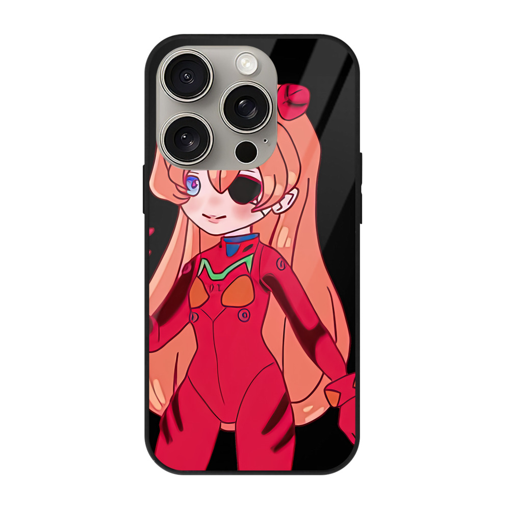 （画像用） EVA 新世紀エヴァンゲリオン 【iPhone15Pro対応】スマホケース 耐衝撃＆黄変防止 背面ガラス