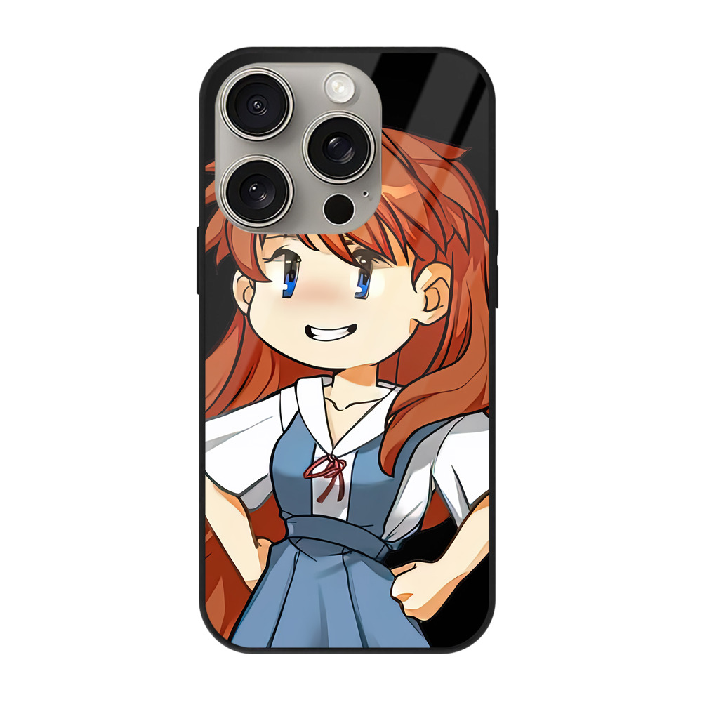 （画像用） EVA 新世紀エヴァンゲリオン 【iPhone15Pro対応】スマホケース 耐衝撃＆黄変防止 背面ガラス