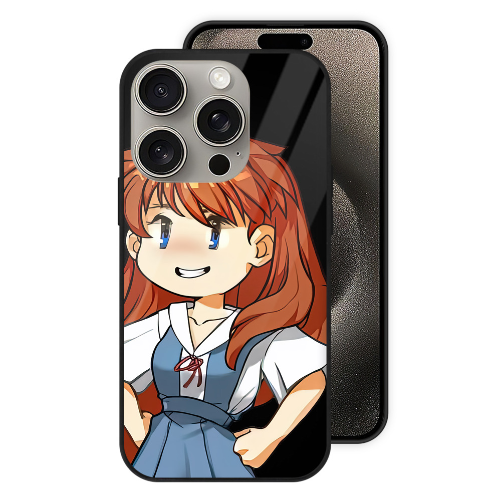 （画像用） EVA 新世紀エヴァンゲリオン 【iPhone15Pro対応】スマホケース 耐衝撃＆黄変防止 背面ガラス