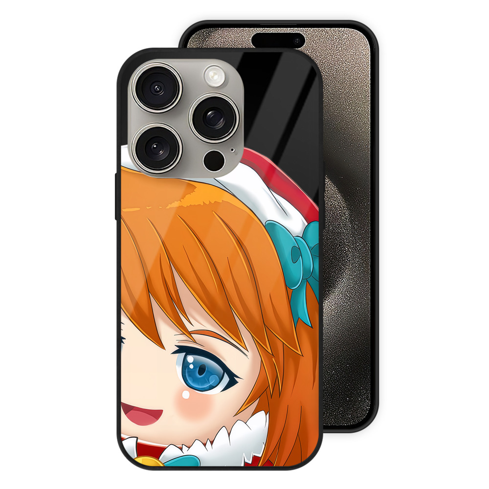 （画像用） EVA 新世紀エヴァンゲリオン 【iPhone15Pro対応】スマホケース 耐衝撃＆黄変防止 背面ガラス