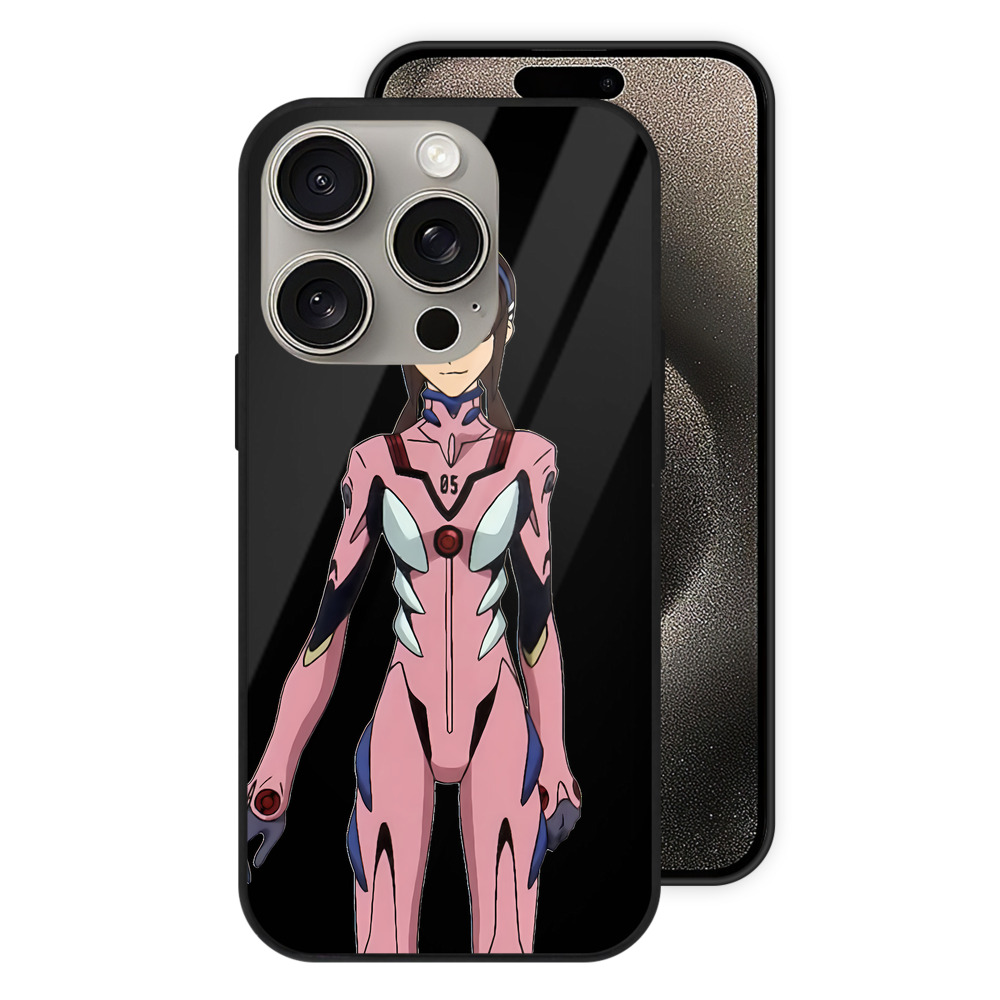 （画像用） EVA 新世紀エヴァンゲリオン 【iPhone15Pro対応】スマホケース 耐衝撃＆黄変防止 背面ガラス
