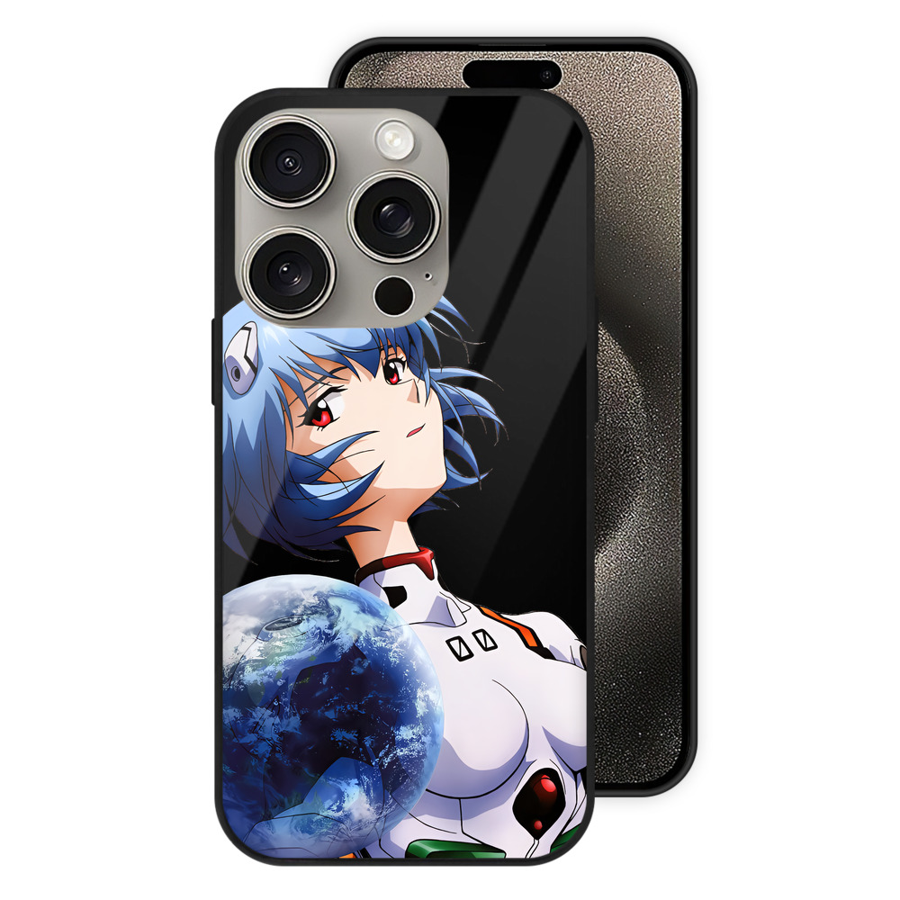 （画像用） EVA 新世紀エヴァンゲリオン 【iPhone15Pro対応】スマホケース 耐衝撃＆黄変防止 背面ガラス