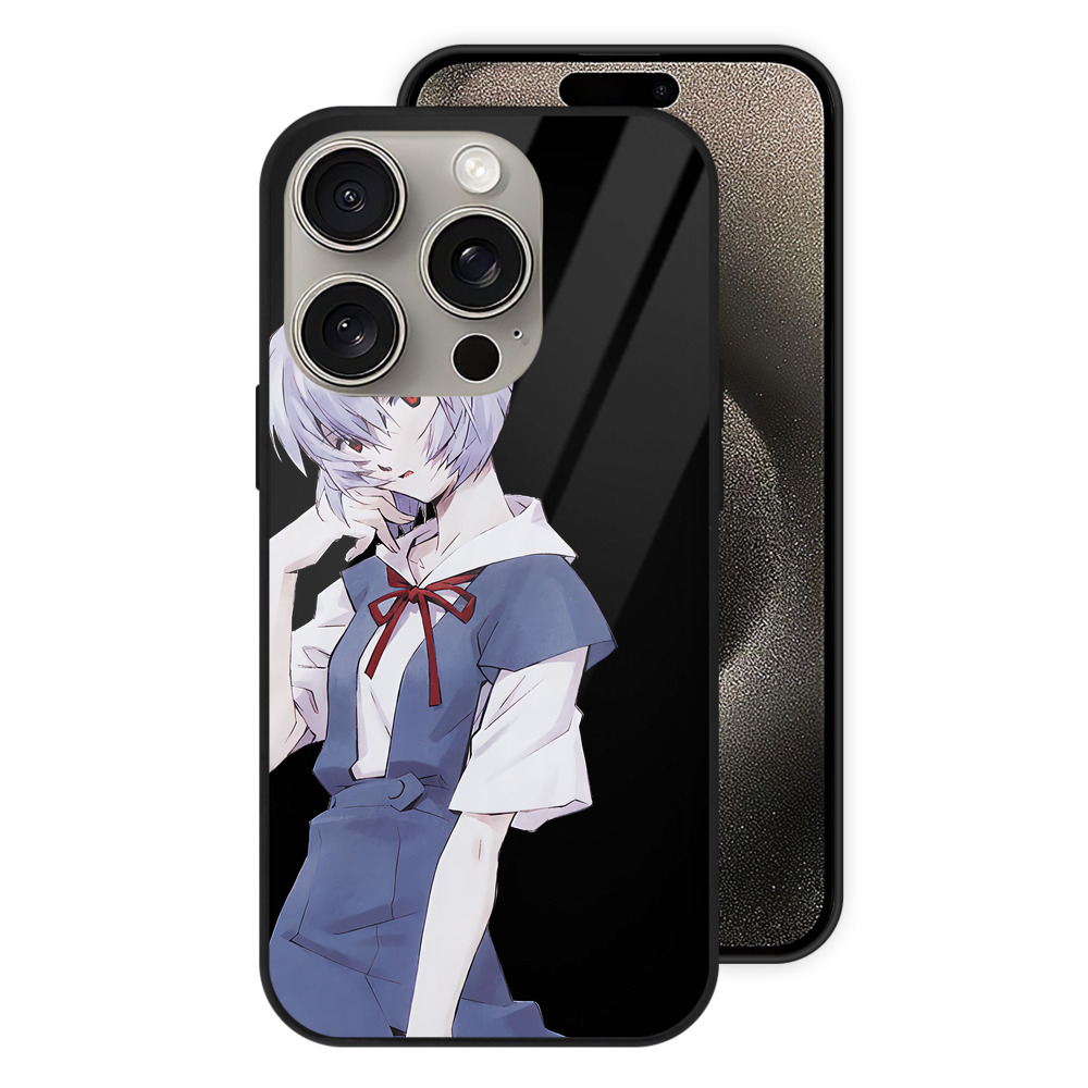 （画像用） EVA 新世紀エヴァンゲリオン 【iPhone15Pro対応】スマホケース 耐衝撃＆黄変防止 背面ガラス