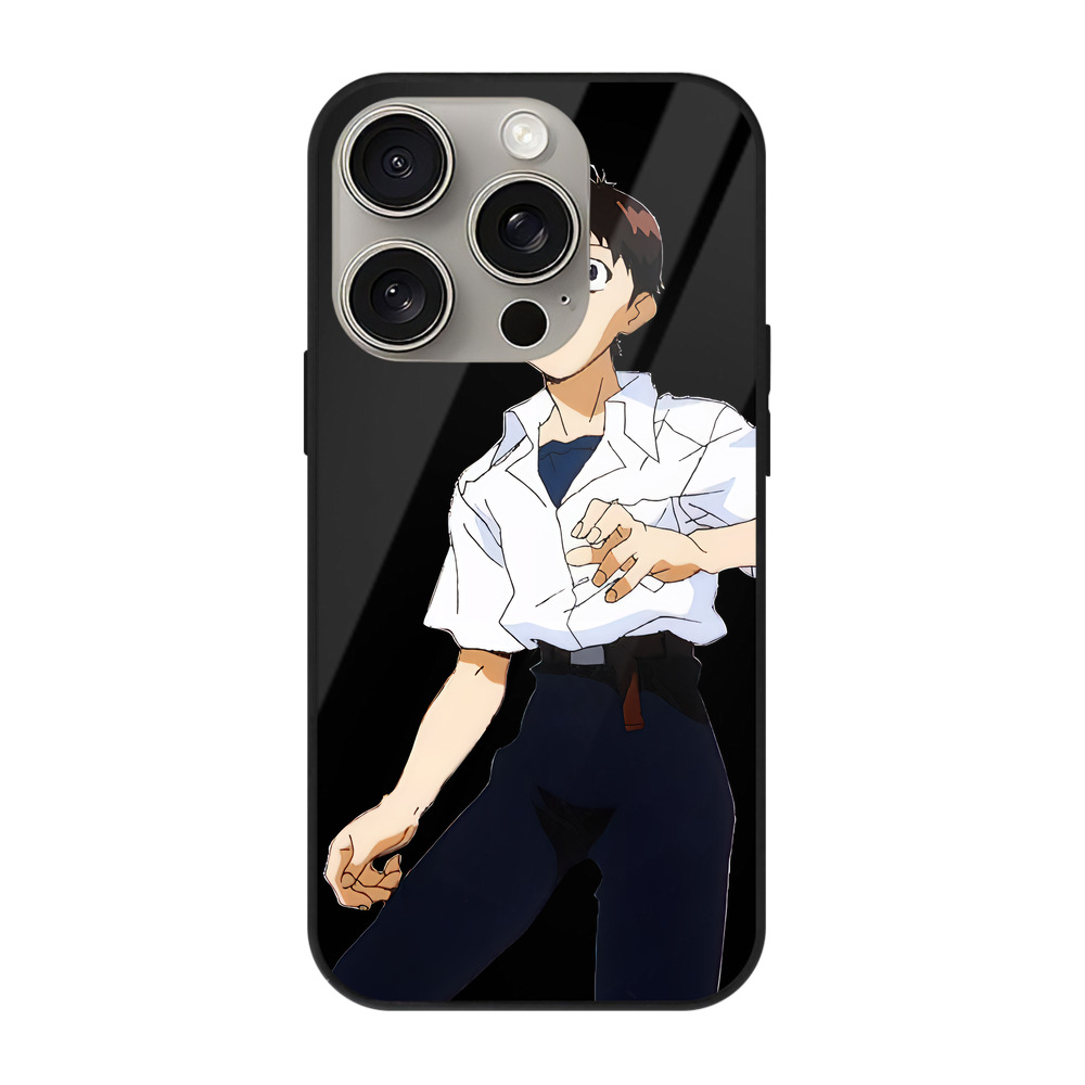 （画像用） EVA 新世紀エヴァンゲリオン 【iPhone15Pro対応】スマホケース 耐衝撃＆黄変防止 背面ガラス