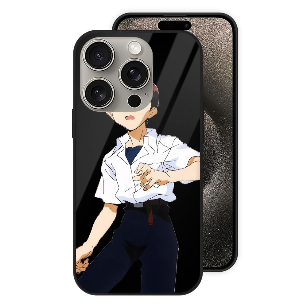 （画像用） EVA 新世紀エヴァンゲリオン 【iPhone15Pro対応】スマホケース 耐衝撃＆黄変防止 背面ガラス