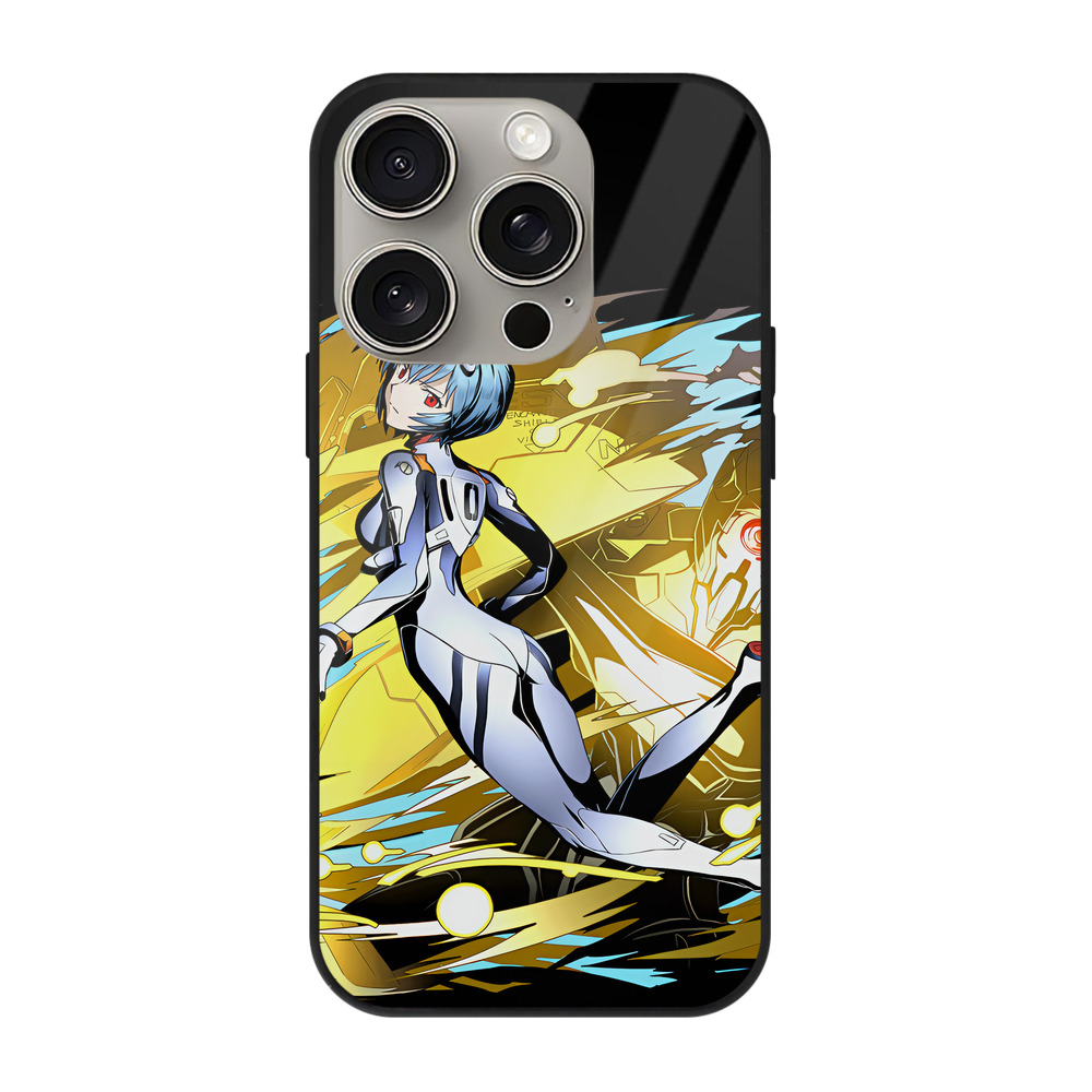 （画像用） EVA 新世紀エヴァンゲリオン 【iPhone15Pro対応】スマホケース 耐衝撃＆黄変防止 背面ガラス