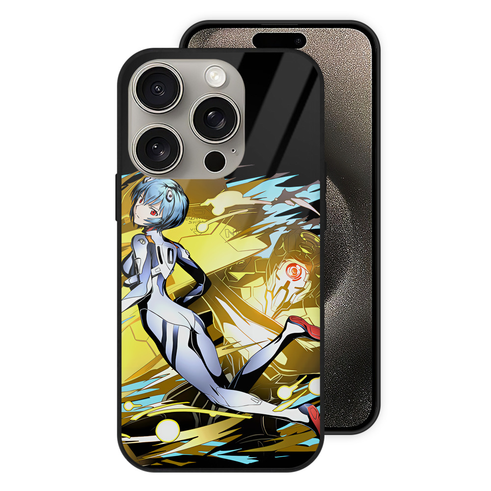 （画像用） EVA 新世紀エヴァンゲリオン 【iPhone15Pro対応】スマホケース 耐衝撃＆黄変防止 背面ガラス