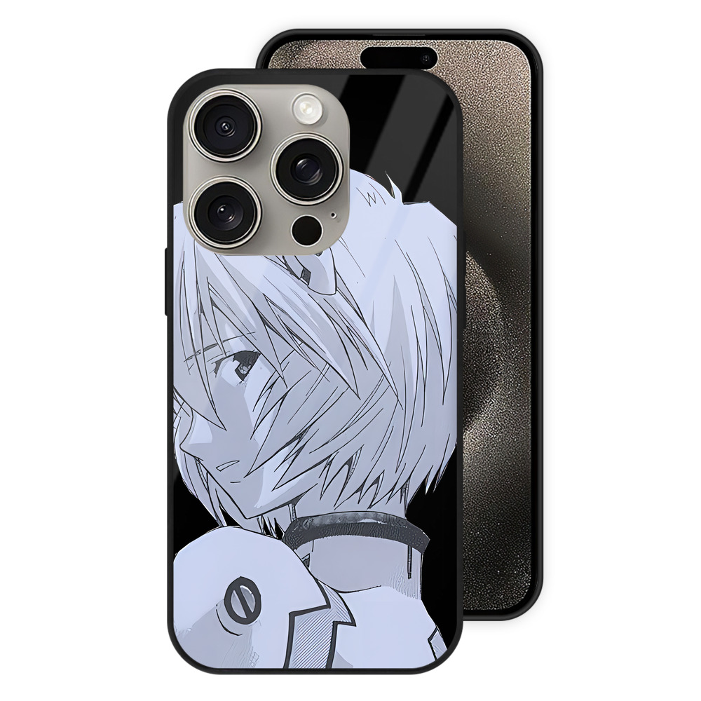 （画像用） EVA 新世紀エヴァンゲリオン 【iPhone15Pro対応】スマホケース 耐衝撃＆黄変防止 背面ガラス