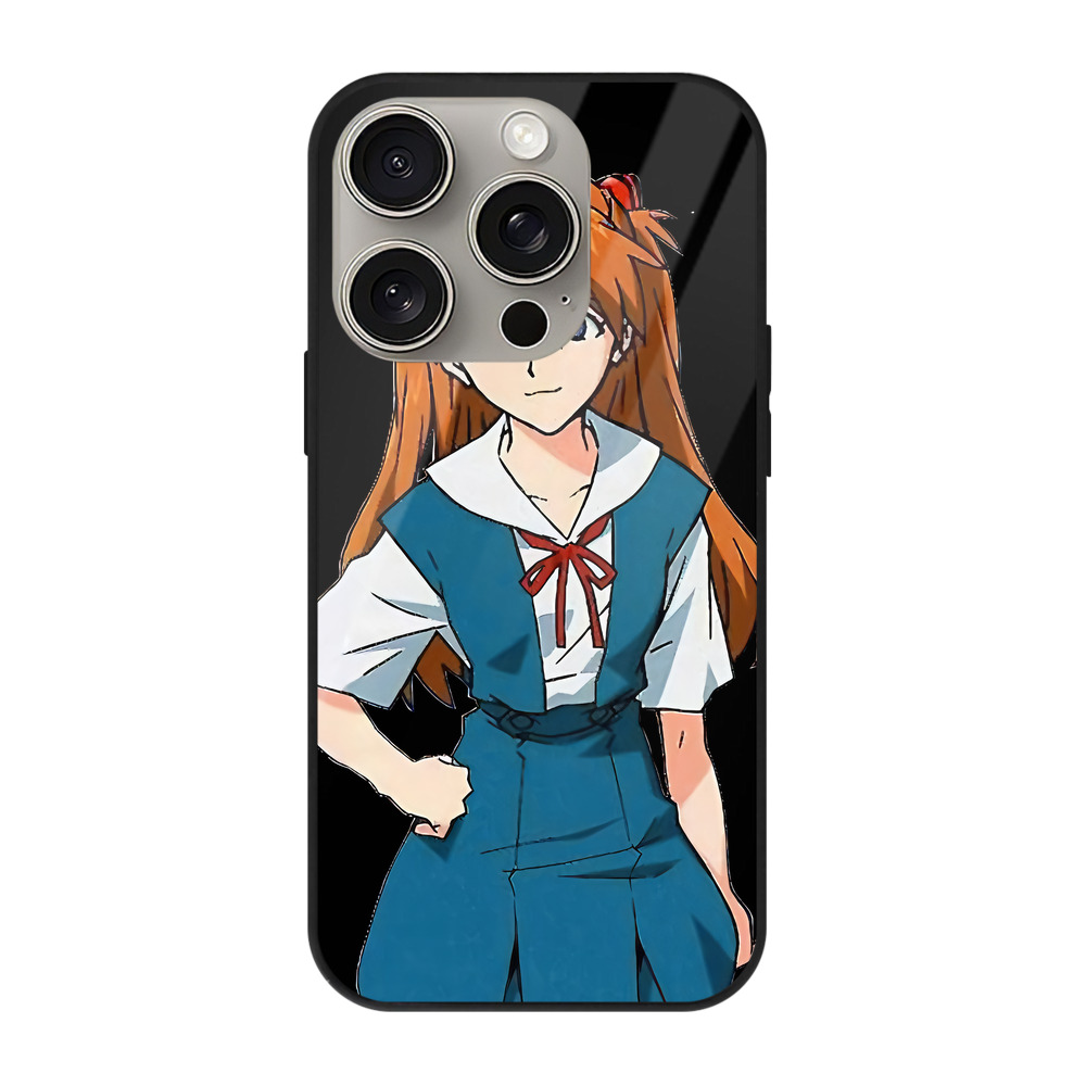 （画像用） EVA 新世紀エヴァンゲリオン 【iPhone15Pro対応】スマホケース 耐衝撃＆黄変防止 背面ガラス