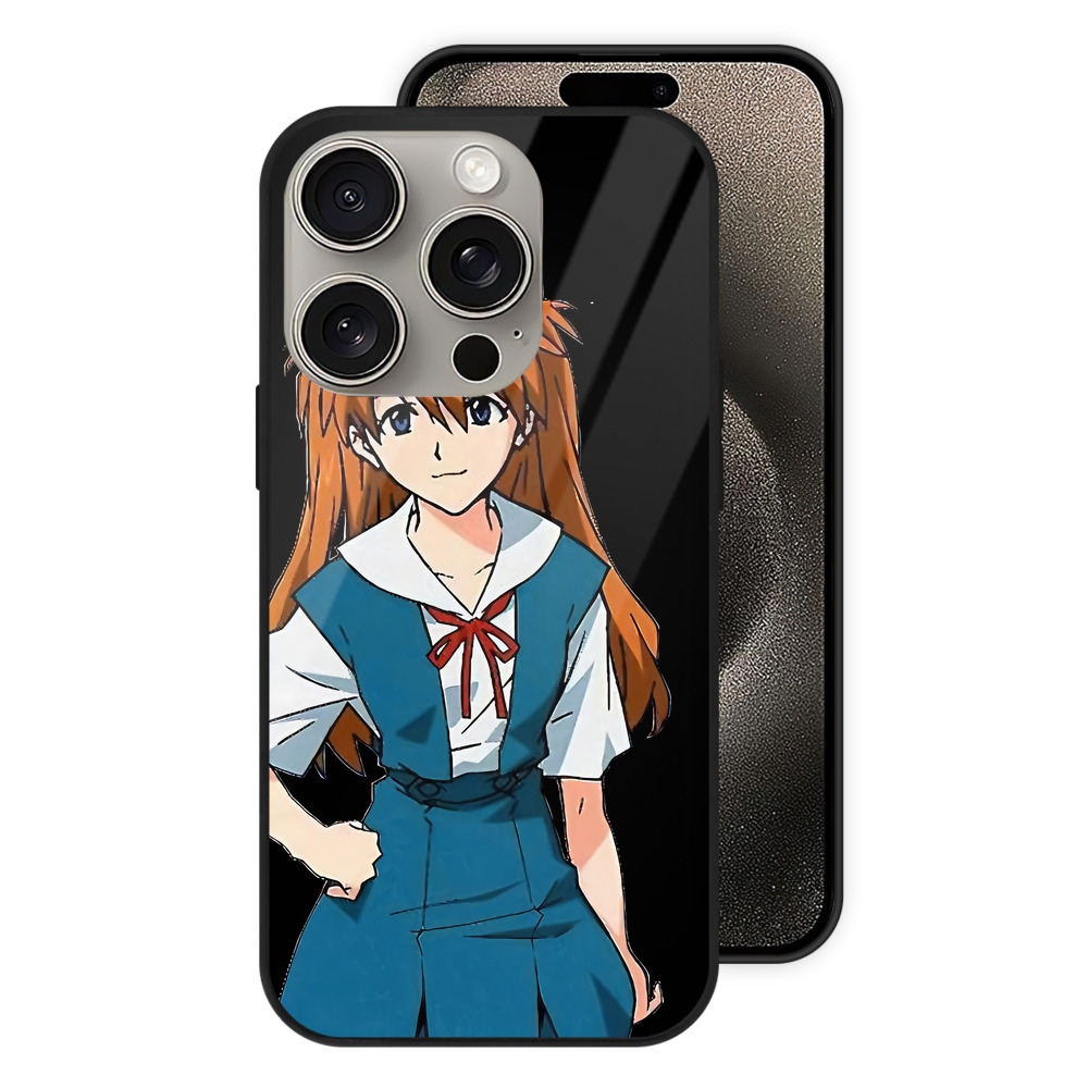 （画像用） EVA 新世紀エヴァンゲリオン 【iPhone15Pro対応】スマホケース 耐衝撃＆黄変防止 背面ガラス