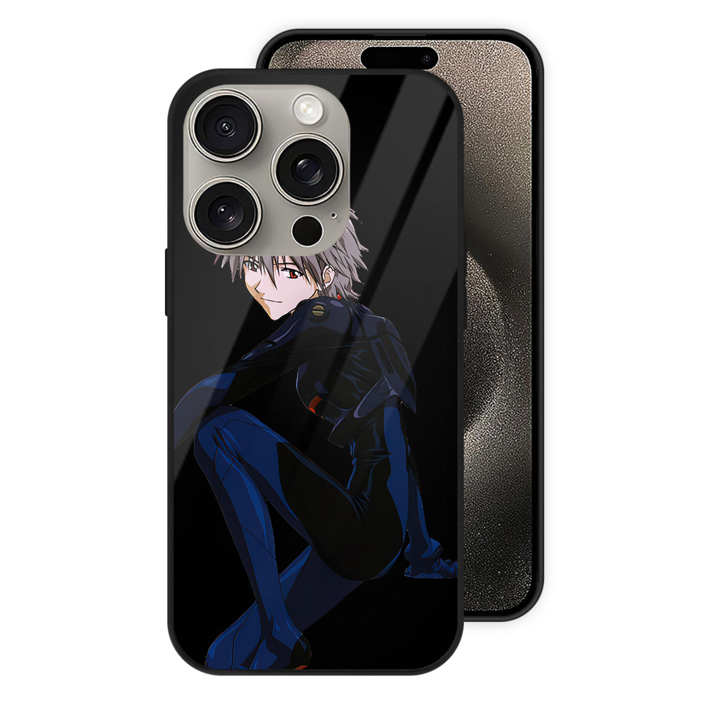 （画像用） EVA 新世紀エヴァンゲリオン 【iPhone15Pro対応】スマホケース 耐衝撃＆黄変防止 背面ガラス