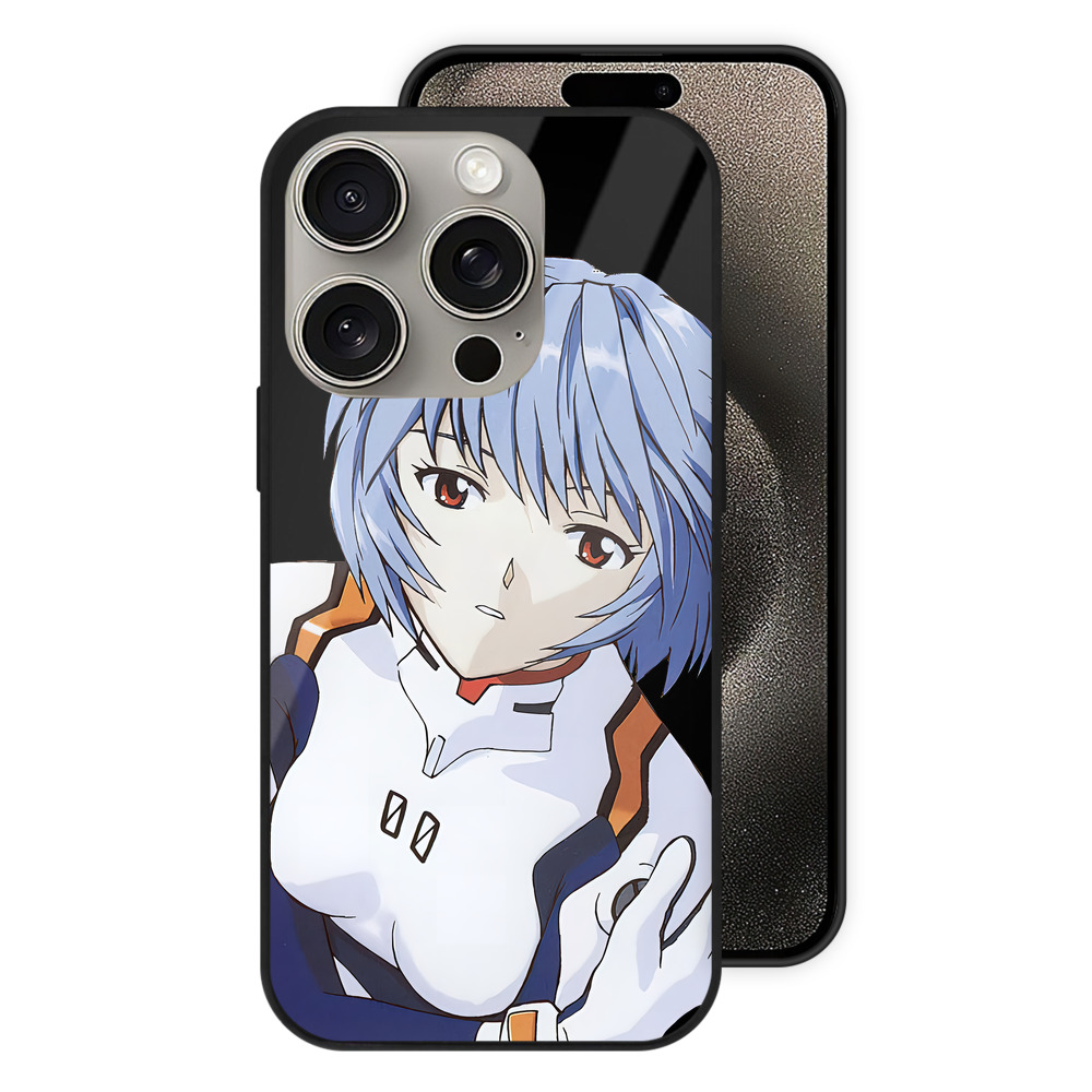 （画像用） EVA 新世紀エヴァンゲリオン 【iPhone15Pro対応】スマホケース 耐衝撃＆黄変防止 背面ガラス