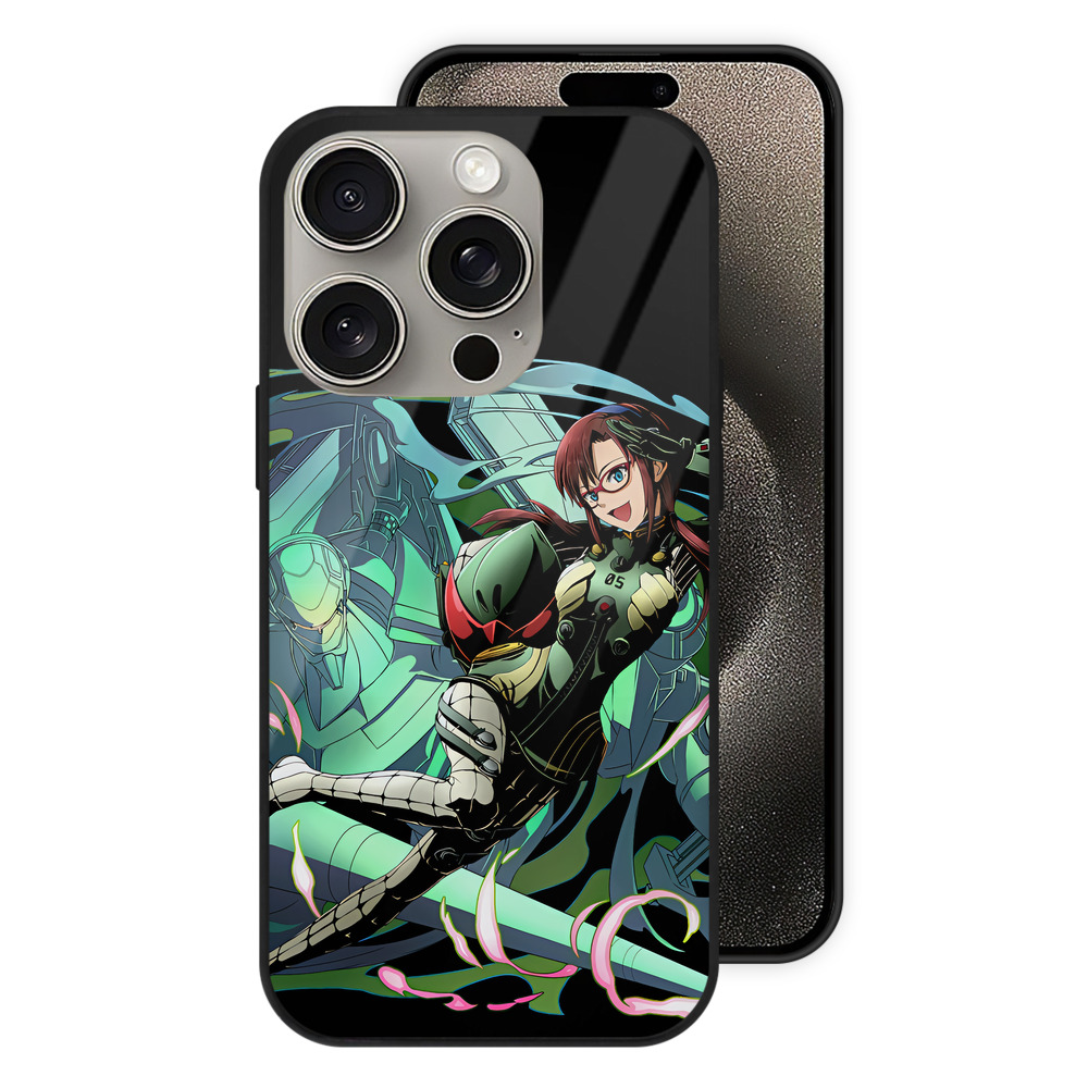 （画像用） EVA 新世紀エヴァンゲリオン 【iPhone15Pro対応】スマホケース 耐衝撃＆黄変防止 背面ガラス